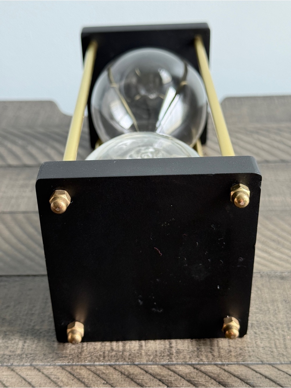 Black & Gold Hourglass Sand Timer - Home Decor Modern - Picture 5 of 7